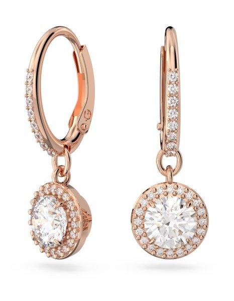 Swarovski Bájos rózsaszín aranyozott fülbevaló Constella 5638769