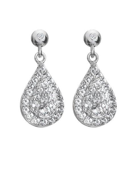 Hot Diamonds Ezüst lógó fülbevaló gyémántokkal és topázzal Glimmer
DE735