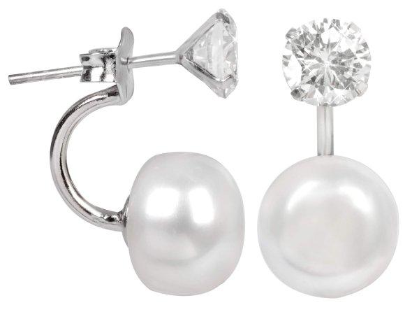 JwL Luxury Pearls Eredeti fülbevaló igazgyönggyel és kristállyal 2 az 1-ben
JL0059