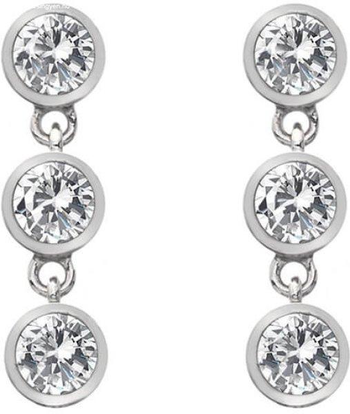 Hot Diamonds Ezüst fülbevaló topázzal és valódi gyémánttal Willow DE585
