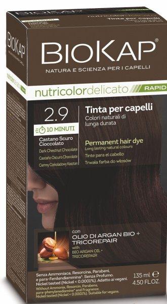 Biokap BIOKAP DELICATO RAPID hajfesték - 2,9 Sötét csokoládé gesztenye 135
ml
