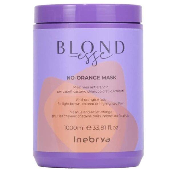 Inebrya Maszka a narancssárga tükröződés ellen Blondesse No-Orange
(Anti-Orange Mask) 1000 ml