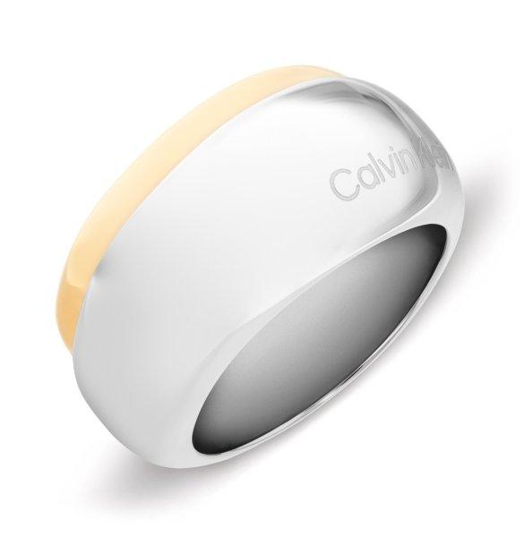 Calvin Klein Jellegzetes női bicolor gyűrű Refine 35000615 52 mm