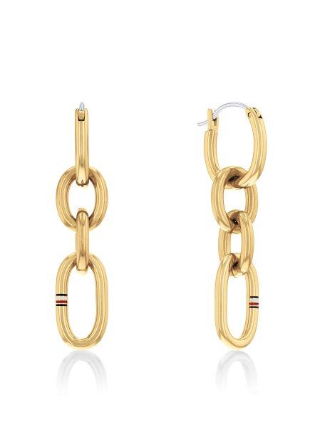 Tommy Hilfiger Modern aranyozott fülbevaló Contrast Link Chain 2780786
