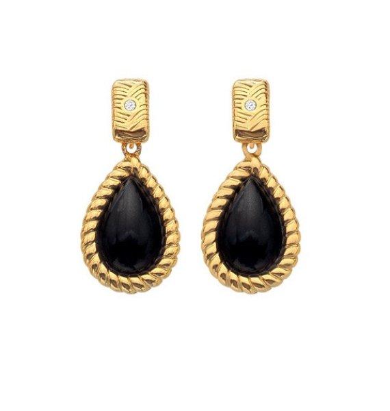 Hot Diamonds Elegáns aranyozott fülbevaló gyémántokkal Jac Jossa Soul DE738