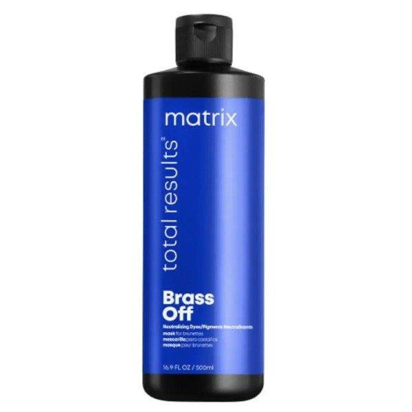 Matrix Sárga és sárgaréz tónusokat semlegesítő hajmaszk Brass Off
(Neutralizing Mask) 500 ml