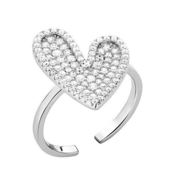 Preciosa Ezüst nyitott Szív gyűrű cirkónium kövekkel Pure Love Glamour
5422 00 52 mm