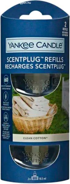 Yankee Candle Diffúzor utántöltő Clean Cotton (ScentPlug Refills) 2 x 18,5
ml