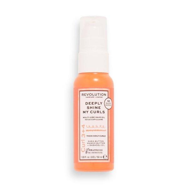 Revolution Haircare Többfunkciós olaj göndör és hullámos hajra Shine My
Curls (Multi-use Oil) 50 ml