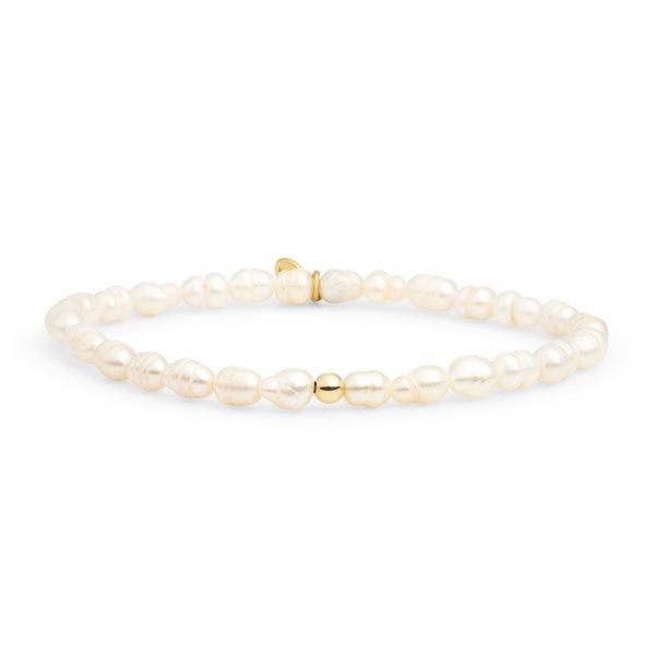 Sparkling Jewels Elegáns karkötő barokk gyöngyökből SBG-PEARL-ADD-4MM