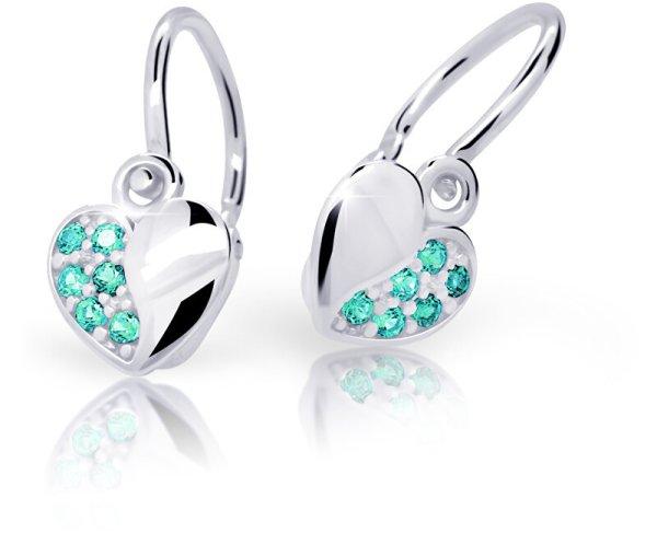 Cutie Jewellery Fehérarany gyermekfülbevaló C2160-10-X-2 világos zöld