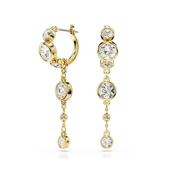 Swarovski Eredeti aranyozott fülbevaló kristályokkal 2 az 1-ben Imber 5680097