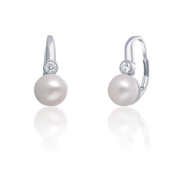 JwL Luxury Pearls Gyönyörű ezüst fülbevalók valódi fehér gyöngyből
JL0673