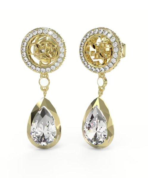 Guess Csillogó aranyozott fülbevaló 4G Light JUBE05235JWYGT/U