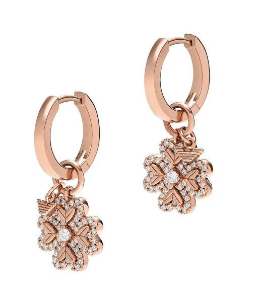 Emporio Armani Aranyozott fülbevaló 2 az 1-ben Négylevelű lóhere cirkónium
kövekkel EG3610221