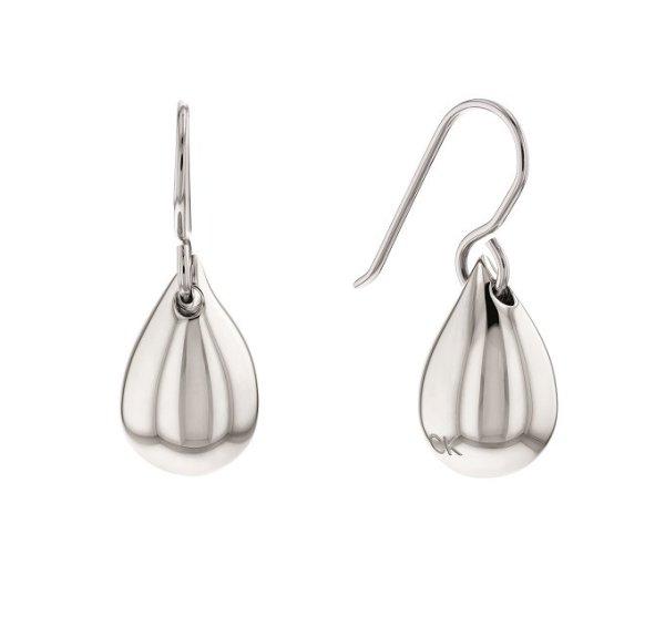 Calvin Klein Elegáns acél fülbevaló Sculptured Drops 35000073