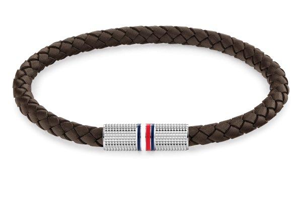 Tommy Hilfiger Fekete bőr karkötő férfiaknak Infinity 2790458