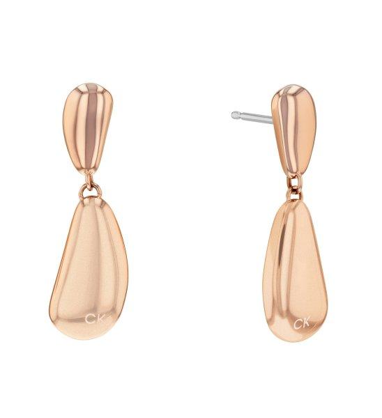 Calvin Klein Bronz lógó fülbevaló Radiant Drops 35000608