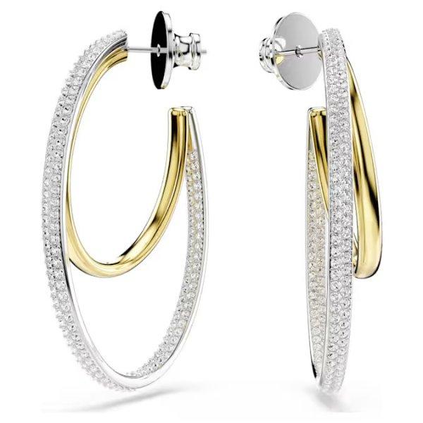 Swarovski Bicolor karika fülbevaló cirkónium kövekkel Hyperbola 5702400