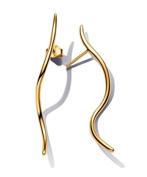 Pandora Stílusos aranyozott fülbevaló Shine Essence 263287C00
