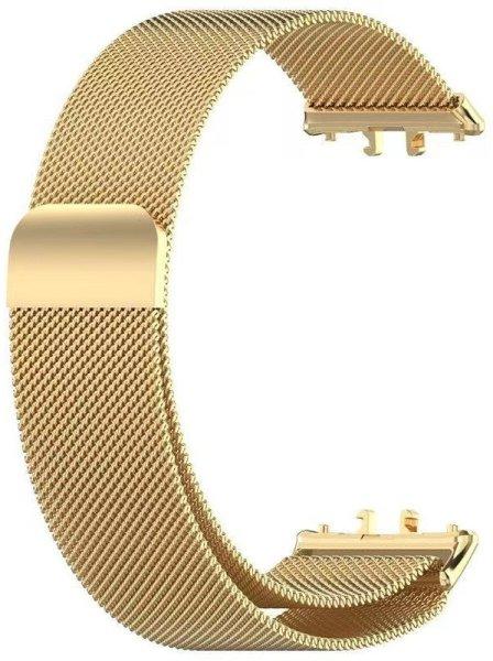 4wrist Szíj Samsung Fit 3-hoz - Milanese Loop Gold