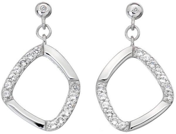 Hot Diamonds Csillogó ezüst gyémánt fülbevaló Behold DE646