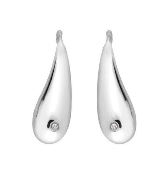 Hot Diamonds Ezüst lógó fülbevaló valódi gyémántokkal Tide DE786