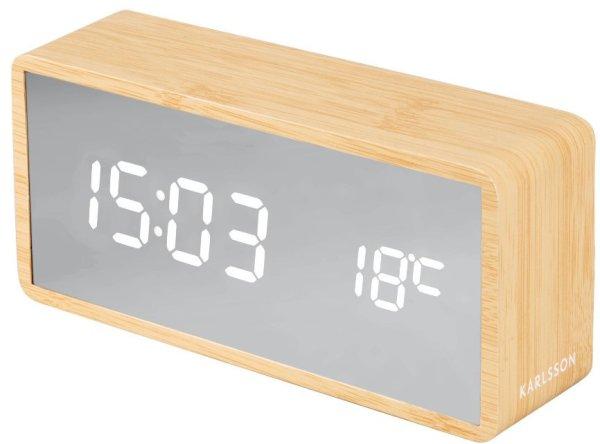 Karlsson Divatos LED ébresztőóra hőmérővel KA5879WD