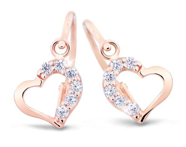 Cutie Jewellery Bájos rózsaszín arany gyermek fülbevaló C2757-10-10-X-4
fehér