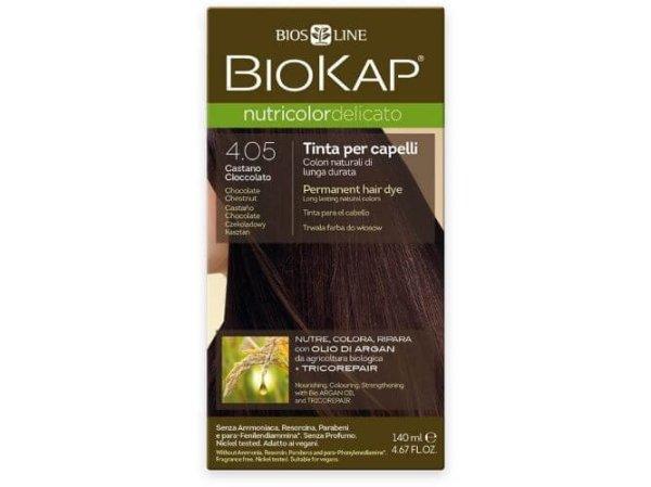 Biokap NUTRICOLOR DELICATO - Hajfesték - 4,05 Gesztenyés csokoládé 140 ml
