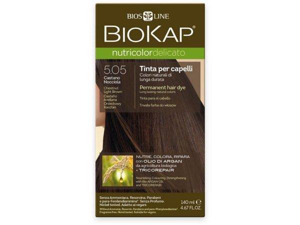 Biokap NUTRICOLOR DELICATO - Hajfesték - 5,05 Barna - világos gesztenye 140 ml