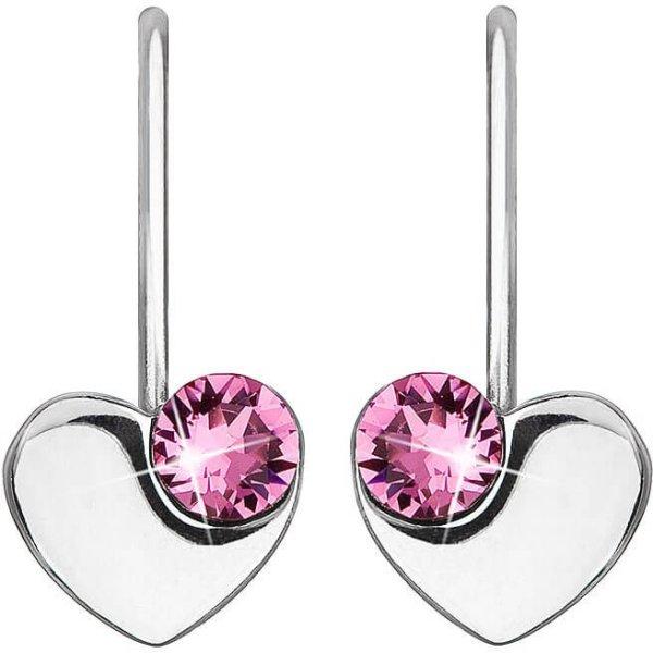 Evolution Group - Pavona Ezüst szív alakú fülbevaló Swarovski
kristályokkal 31299.3 Rose