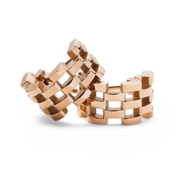 Daniel Wellington Stílusos bronz fülbevaló 5-Link DW00400960