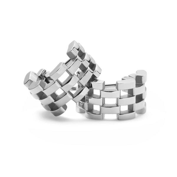 Daniel Wellington Stílusos acél fülbevaló 5-Link DW00401020