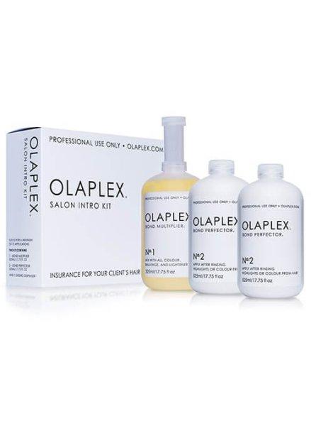 Olaplex Szett színezett vagy vegyszerrel kezelt hajra (Salon Intro Kit) 3 x 525
ml