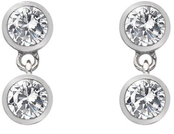 Hot Diamonds Ezüst fülbevaló topázzal és valódi gyémánttal Willow DE586