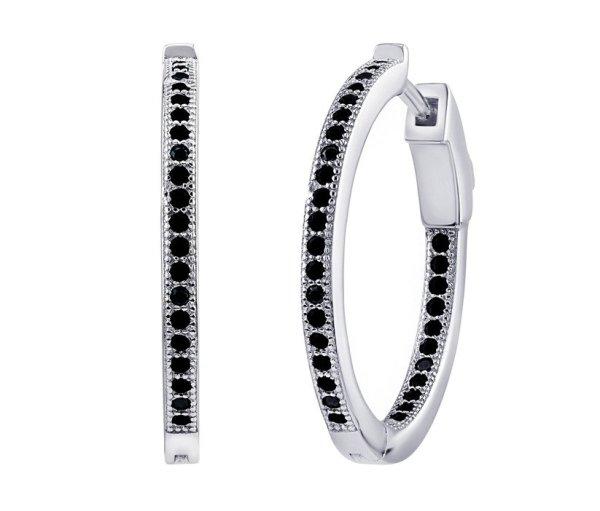 Silvego Ezüst karika fülbevaló MILLA 22 mm fekete cirkónium kővel
Brilliance Zirconia JJJE0106EBCK