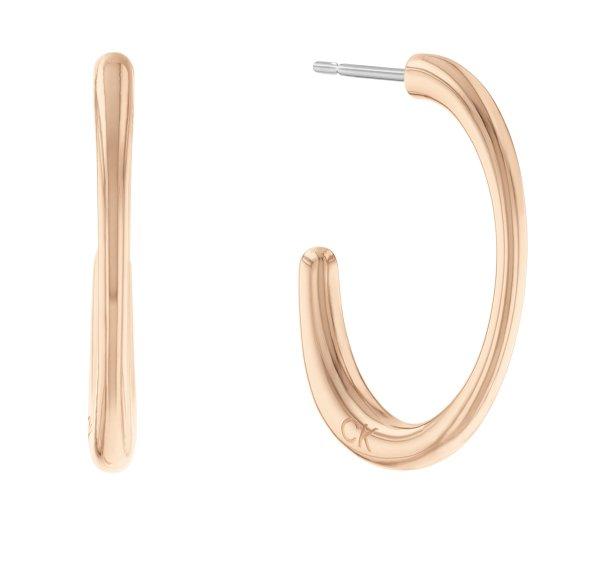 Calvin Klein Bájos aranyozott fülbevaló Sculptural 35000348