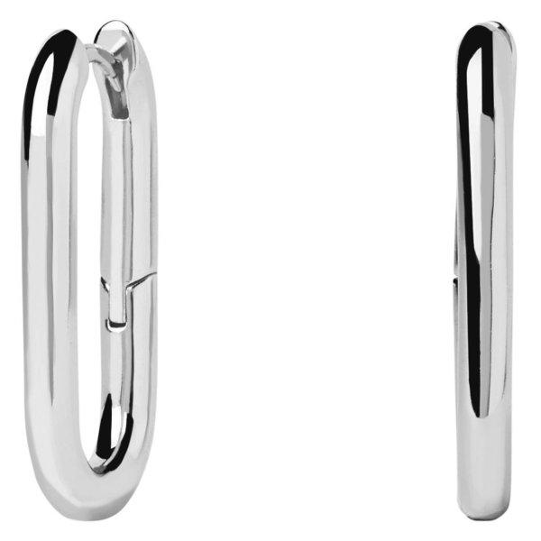 PDPAOLA Modern aranyozott fülbevaló Beat Hoop Essentials AR02-923-U