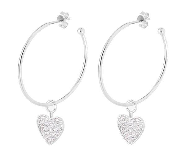 Preciosa Ezüst karika fülbevaló 2 az 1-ben Szív cirkónium kövekkel Hoop
Vibes Glamour 5427 00