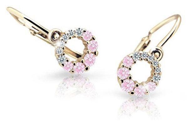 Cutie Jewellery Arany gyermekfülbevaló C2154-10-X-1 rózsaszín