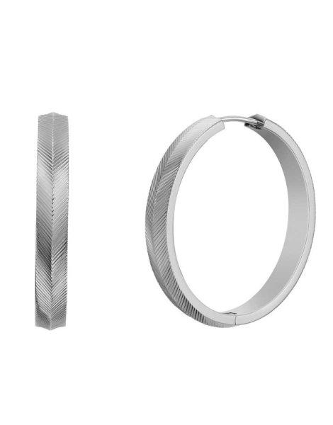 Fossil Bájos karika fülbevaló Harlow Linear JF04668040