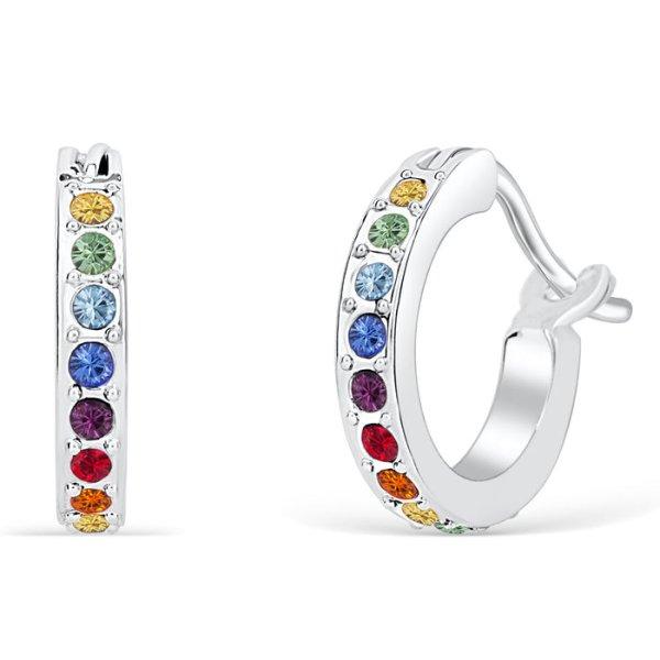 CRYSTalp Időtlen karika fülbevaló cirkónium kövekkel Chakra Hoop
40324.MLT.R