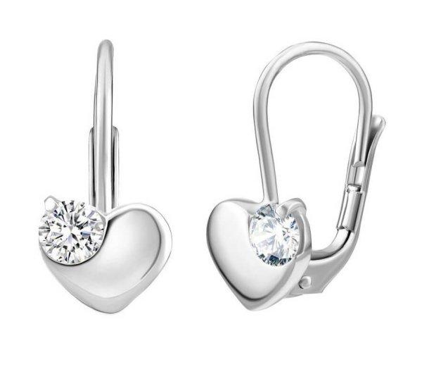 Silvego Gyengéd ezüst szív fülbevaló tiszta Swarovski cirkónium kővel
SILVEGO70462