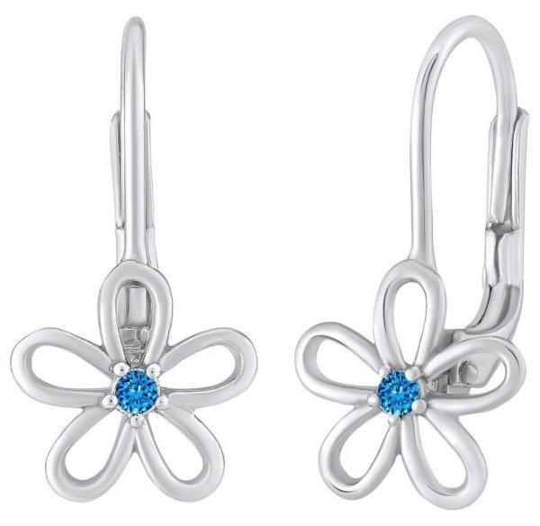 Silvego Ezüst fülbevaló - virág kék Swarovski® cirkónium kővel
SILVEGOB31857SB