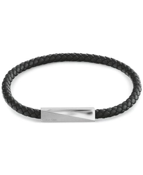 Calvin Klein Elegáns bőr karkötő férfiaknak Iconic Id 35100055