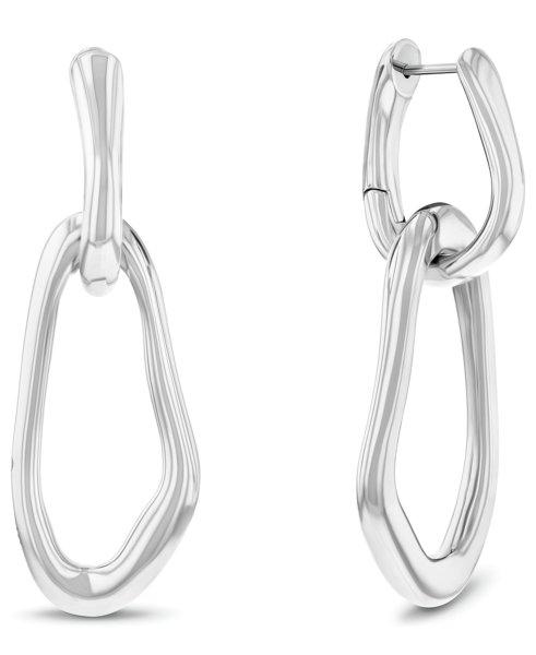Calvin Klein Karika acél 2 az 1-ben lógó fülbevaló Statement Links 35000749