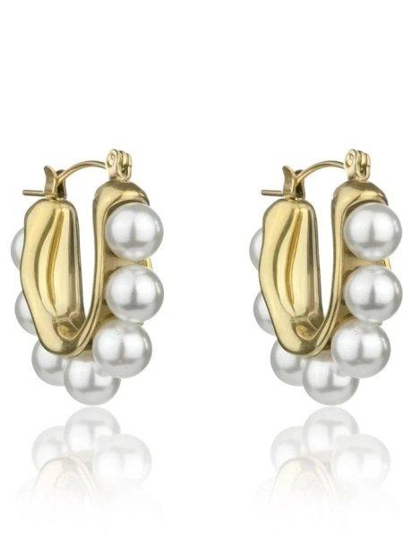 Marc Malone Bájos gyöngy fülbevaló Angel White Earrings MCE24023G