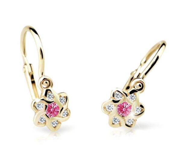 Cutie Jewellery Arany gyermekfülbevaló C2149-10-X-1 fukszia
