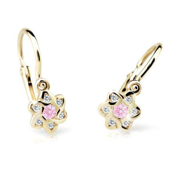 Cutie Jewellery Arany gyermekfülbevaló C2149-10-X-1 rózsaszín